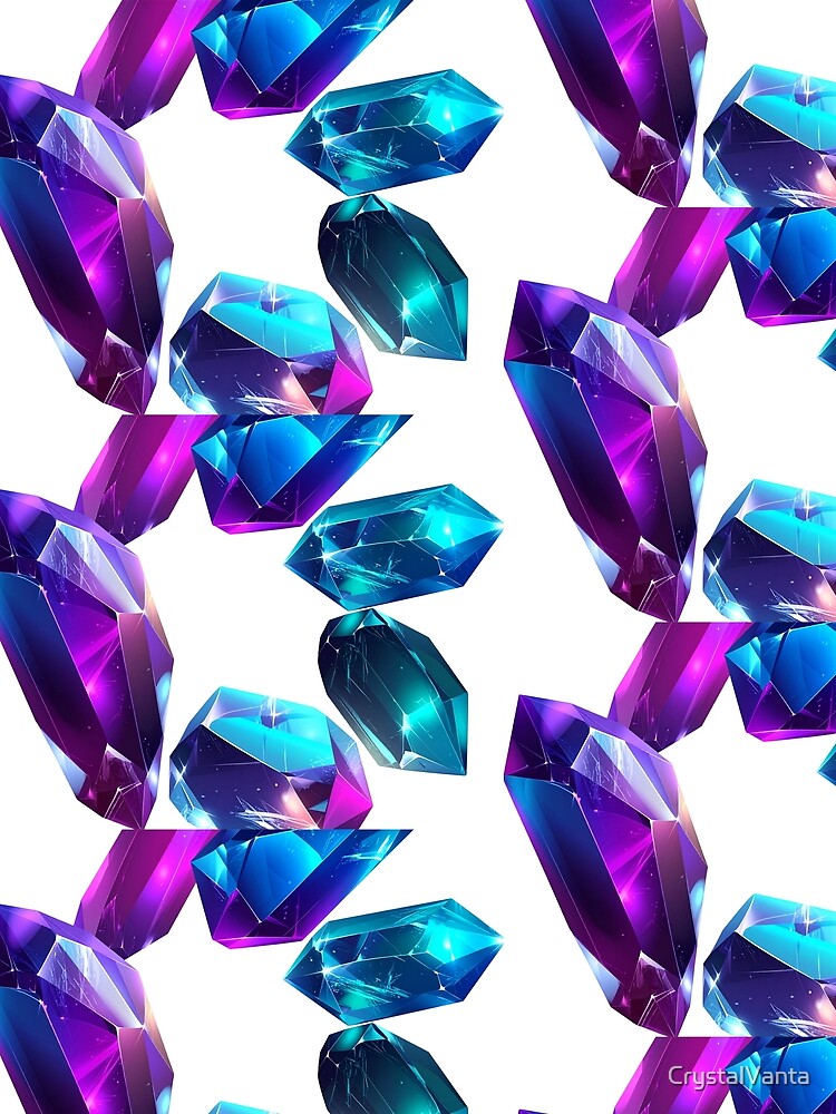 Vibrant Floating Ethereal Crystals and Gemstones by CrystalVanta T-Shirts, Hoodie, Sweatshirt | BlankRebels.com (Image 2)