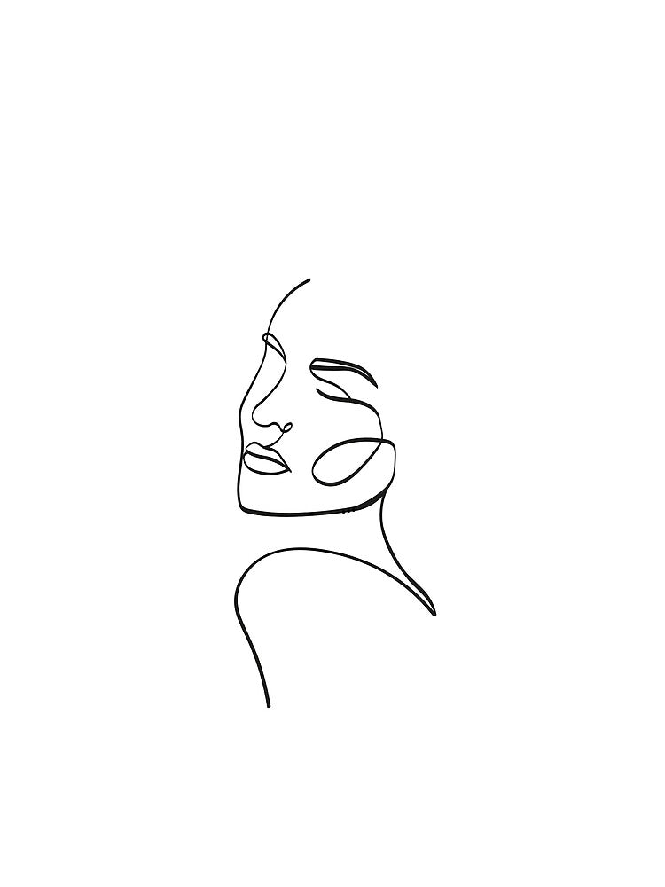 Minimalist Face Line Art Sketch by Finding Flowers T-Shirts, Hoodie, Sweatshirt | BlankRebels.com (Image 2)