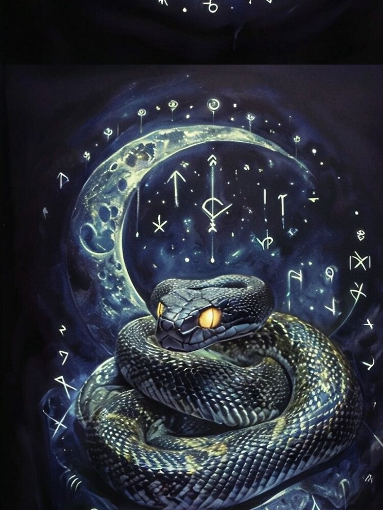 Sacred Serpent and Crescent Moon by WhisperBoldly T-Shirts, Hoodie, Sweatshirt | BlankRebels.com (Image 2)
