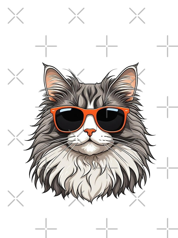 Norwegian Forest Cat Wearing Sunglasses by TheAnimalZ00 T-Shirts, Hoodie, Sweatshirt | BlankRebels.com (Image 2)