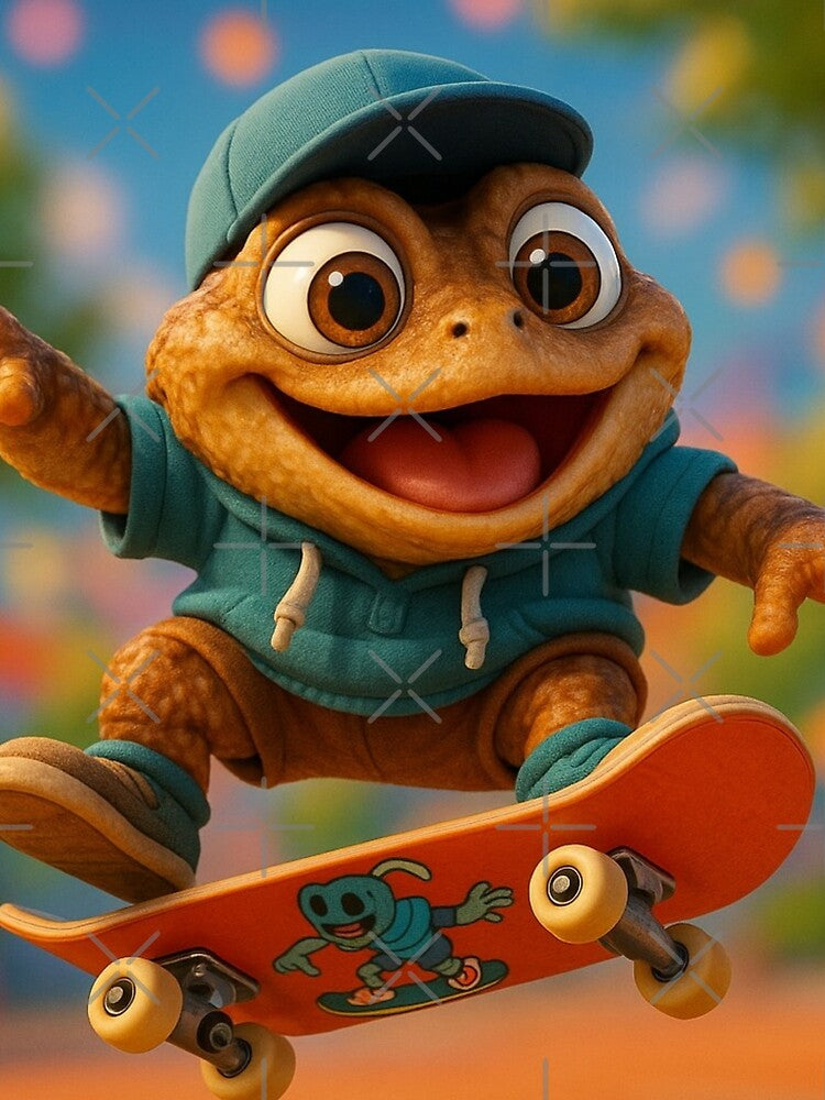 Skater Marine Toad by Sillytoe T-Shirts, Hoodie, Sweatshirt | BlankRebels.com (Image 2)