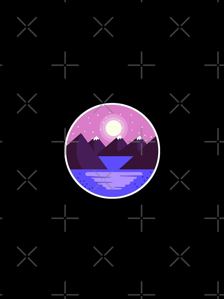 Landscape Night with Lake by DMJPRINT T-Shirts, Hoodie, Sweatshirt | BlankRebels.com (Image 2)