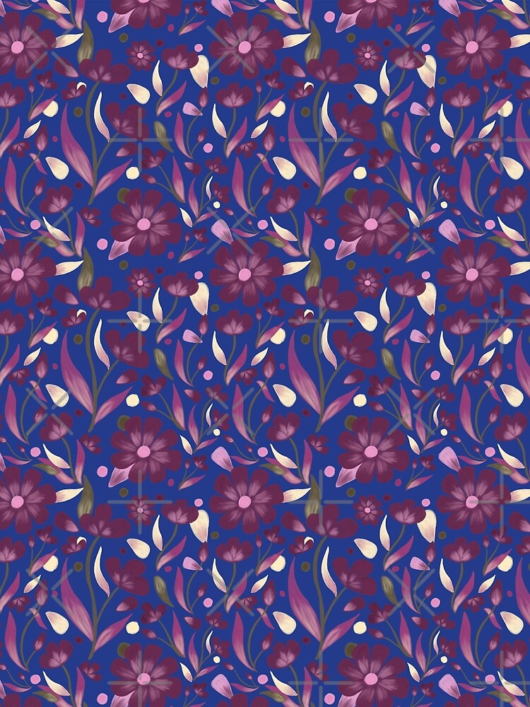 Mulberry Whispers - Midnight Garden Blue by holu_designs T-Shirts, Hoodie, Sweatshirt | BlankRebels.com (Image 2)