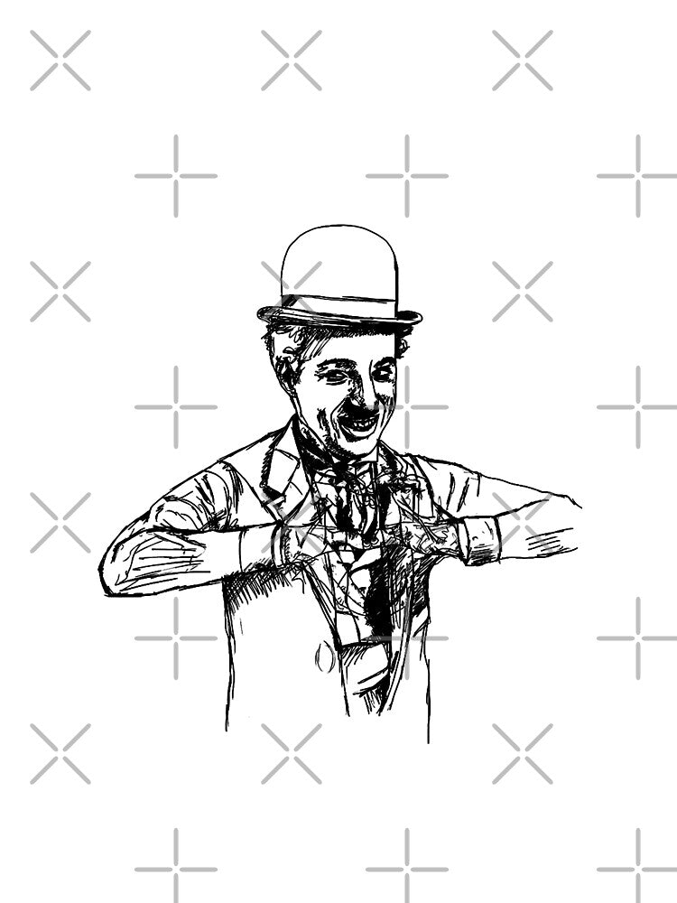 Charlie Chaplin Sketch by ArtBGDesign T-Shirts, Hoodie, Sweatshirt | BlankRebels.com (Image 2)