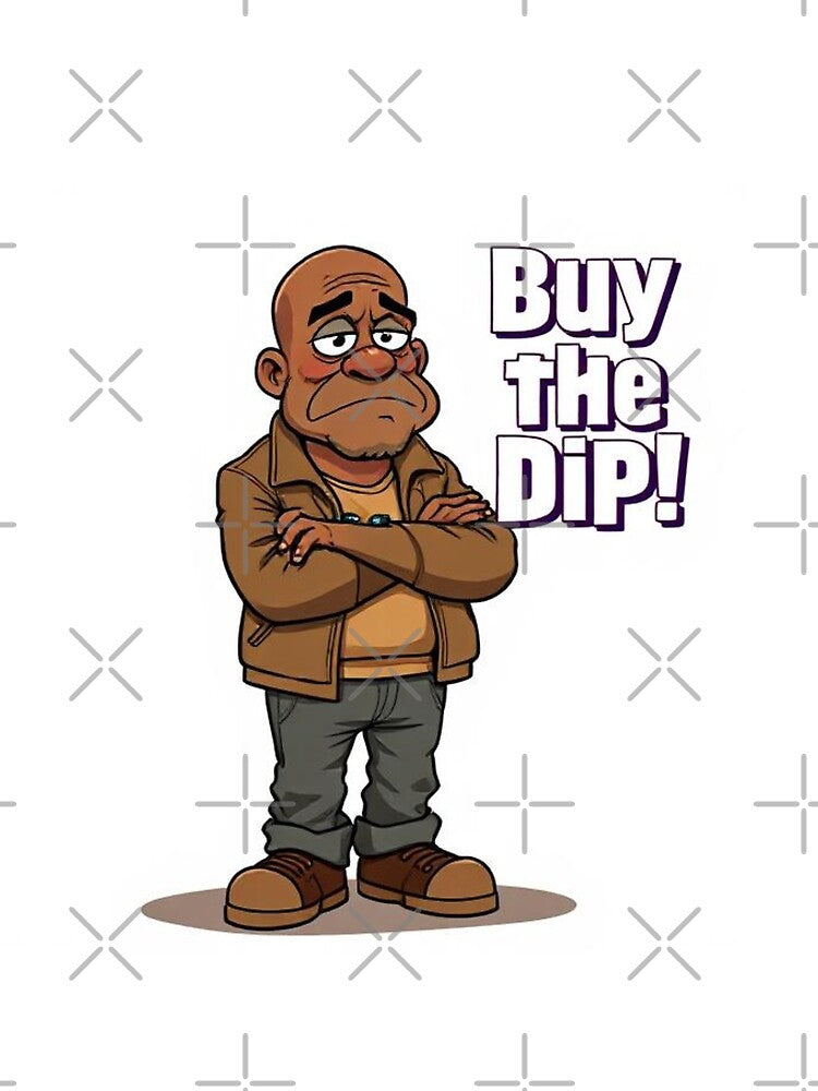 Buy the Dip - Funny Crypto Trader Cartoon by bullbeargear