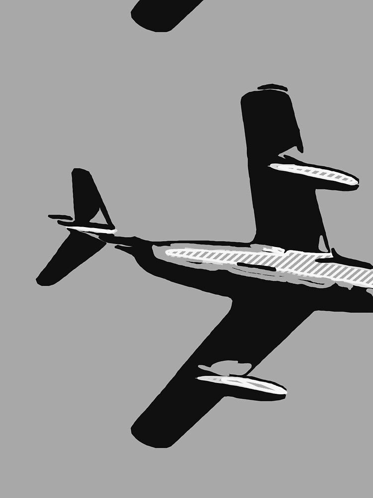 MIG-15 jet fighter aircraft (comics-style 2) by Escarpatte T-Shirts, Hoodie, Sweatshirt | BlankRebels.com (Image 2)
