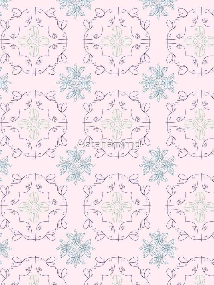 summer scrapbooking scrapbook nature drawing natural seamless colorful repeat pattern by Abrahamjrnd