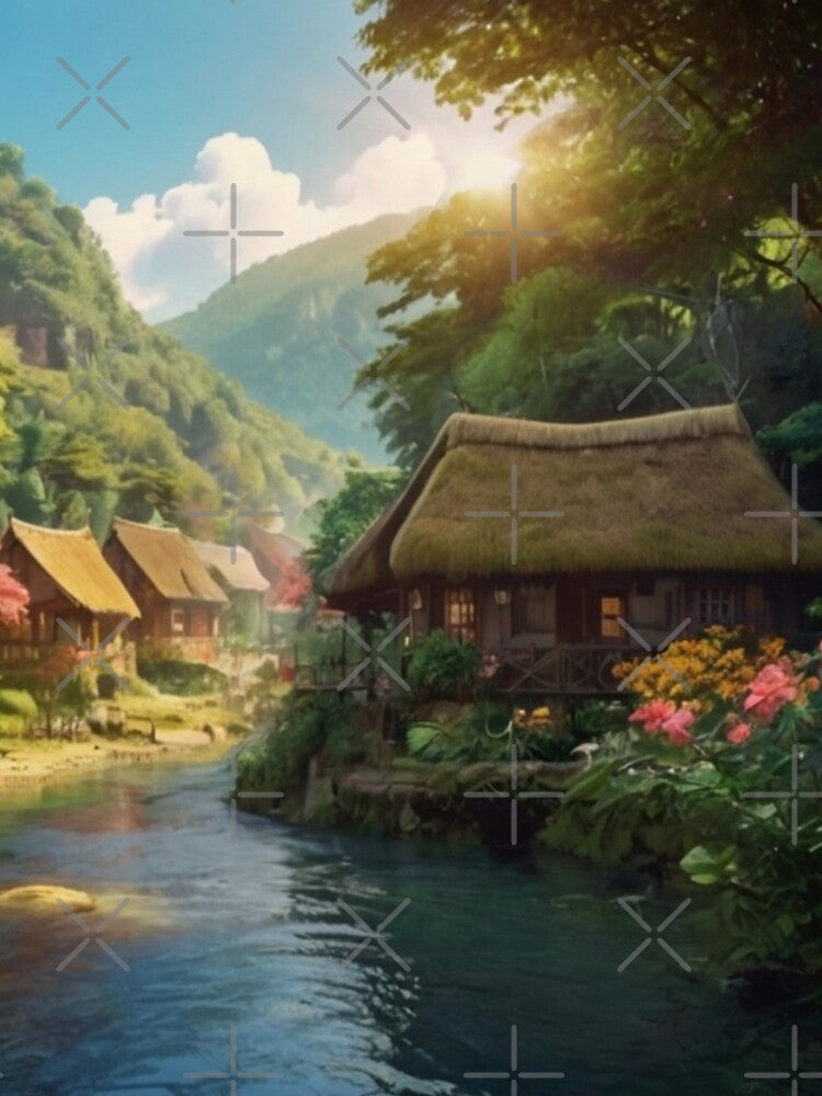 Forest Serenity in the Magical Village by BlareBlare T-Shirts, Hoodie, Sweatshirt | BlankRebels.com (Image 2)