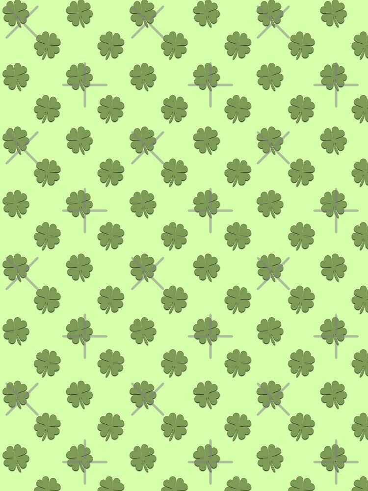 Mint Green Clover Pattern St Patrick's Day by ILLYL Creatives T-Shirts, Hoodie, Sweatshirt | BlankRebels.com (Image 2)