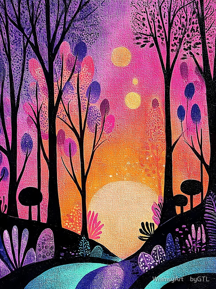 Luminous Fantasy Forest Magical Sunset T-Shirts, Hoodie, Sweatshirt