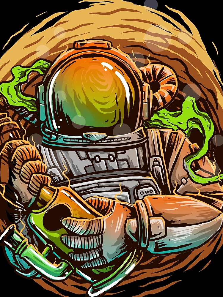 Fishing Astronaut Illustration by PatternSquare T-Shirts, Hoodie, Sweatshirt | BlankRebels.com (Image 2)
