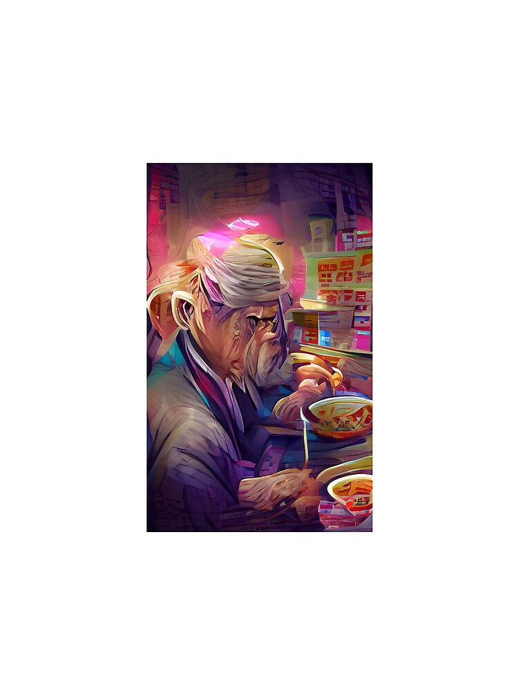 An old man and his instant ramen | Ramen Near Me by PsychicLove T-Shirts, Hoodie, Sweatshirt | BlankRebels.com (Image 2)