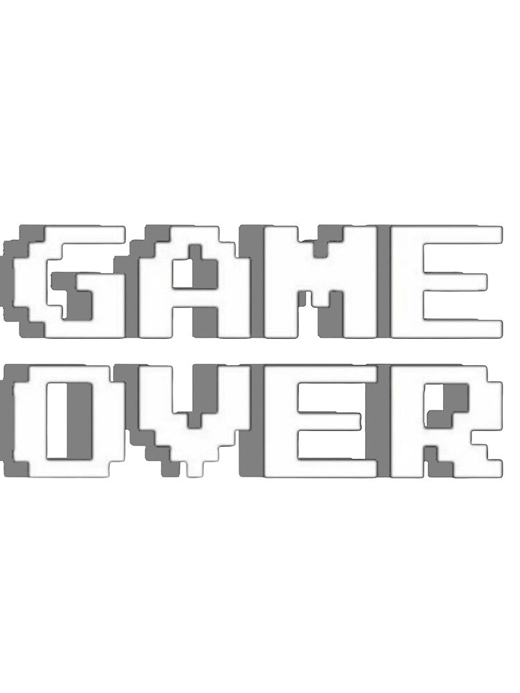 "game over" retro text by FrostCore1