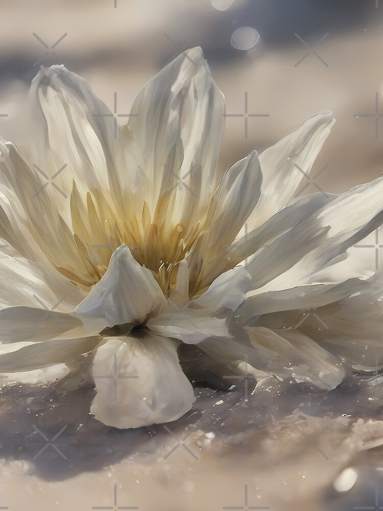 White Flower in Sand by CalmnessbyChoice T-Shirts, Hoodie, Sweatshirt | BlankRebels.com (Image 2)