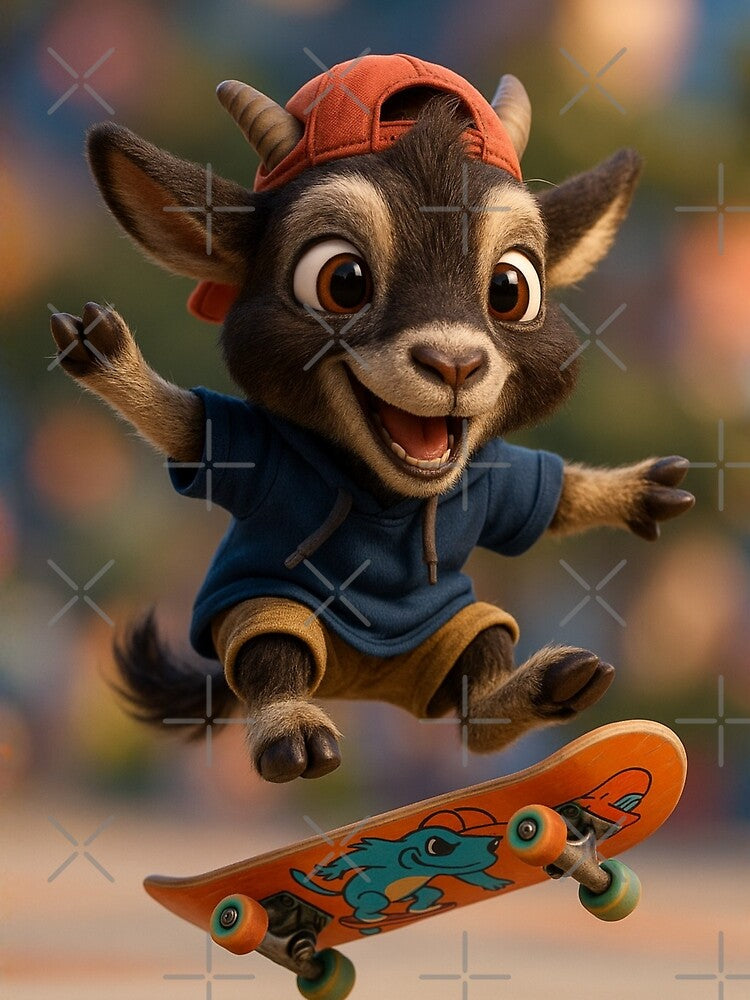 Skater Nigerian Goat by Sillytoe T-Shirts, Hoodie, Sweatshirt | BlankRebels.com (Image 2)