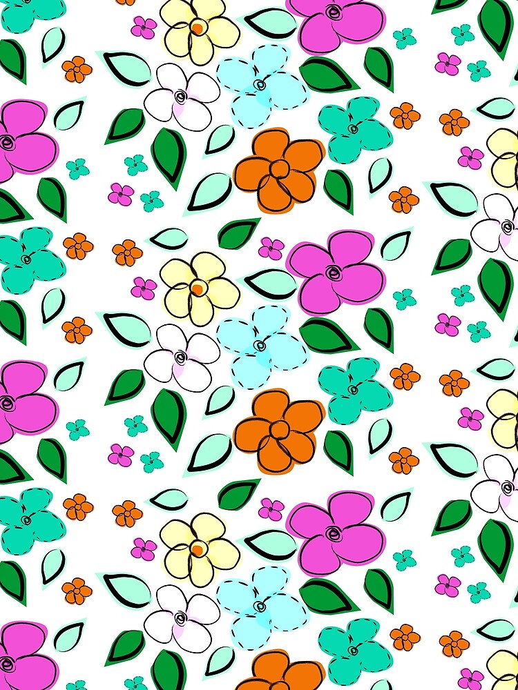 Cute Flowers doodle by kristinedesigns T-Shirts, Hoodie, Sweatshirt | BlankRebels.com (Image 2)