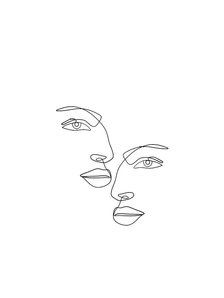 Modern Face Line Art Sketch by Finding Flowers T-Shirts, Hoodie, Sweatshirt | BlankRebels.com (Image 2)