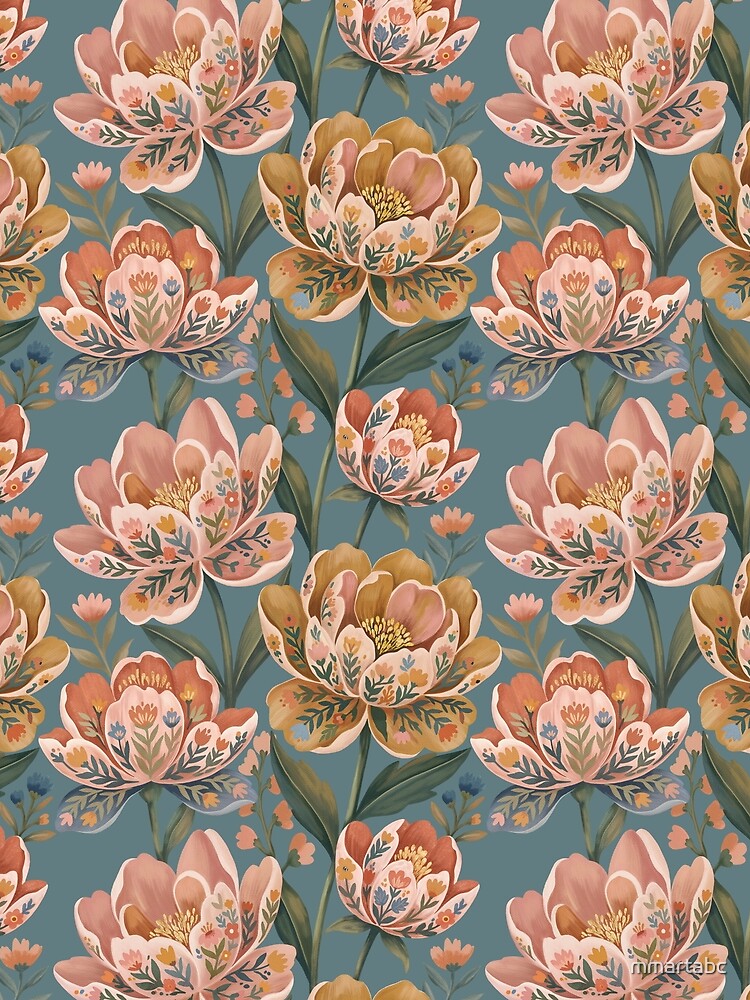Boho Folk Flowers Blush by mmartabc T-Shirts, Hoodie, Sweatshirt | BlankRebels.com (Image 2)