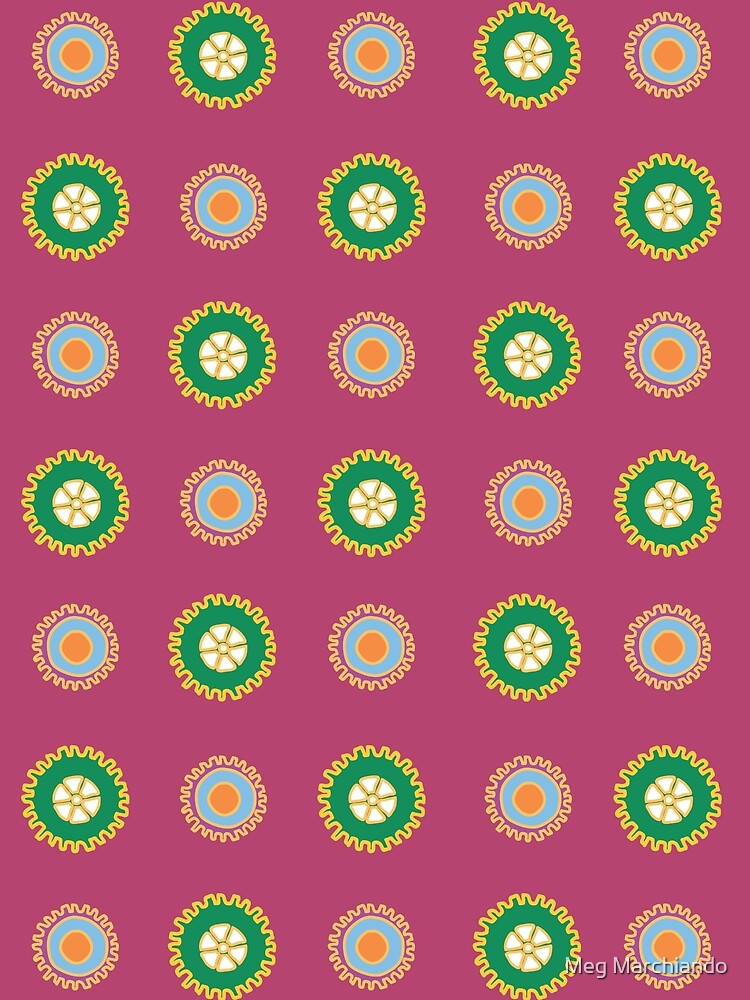 Colorful cogs gears pattern on purple background by Meg M Studio T-Shirts, Hoodie, Sweatshirt | BlankRebels.com (Image 2)