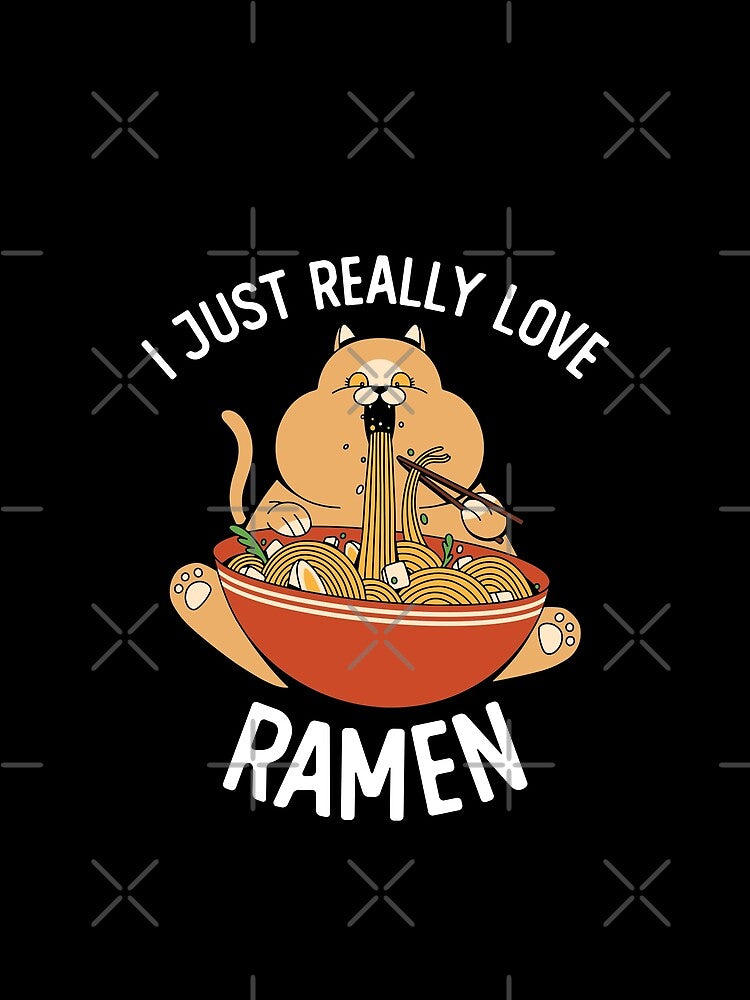 I Just Really Love Ramen Fat Cat by OnepixArt T-Shirts, Hoodie, Sweatshirt | BlankRebels.com (Image 2)