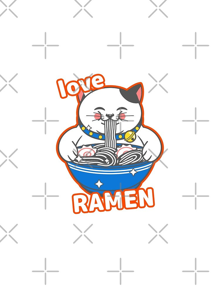 Cat Cute Ramen Bowl Noodles Cute Bowl Instant Love Ramen Funny by Zuuag T-Shirts, Hoodie, Sweatshirt (Image 2)