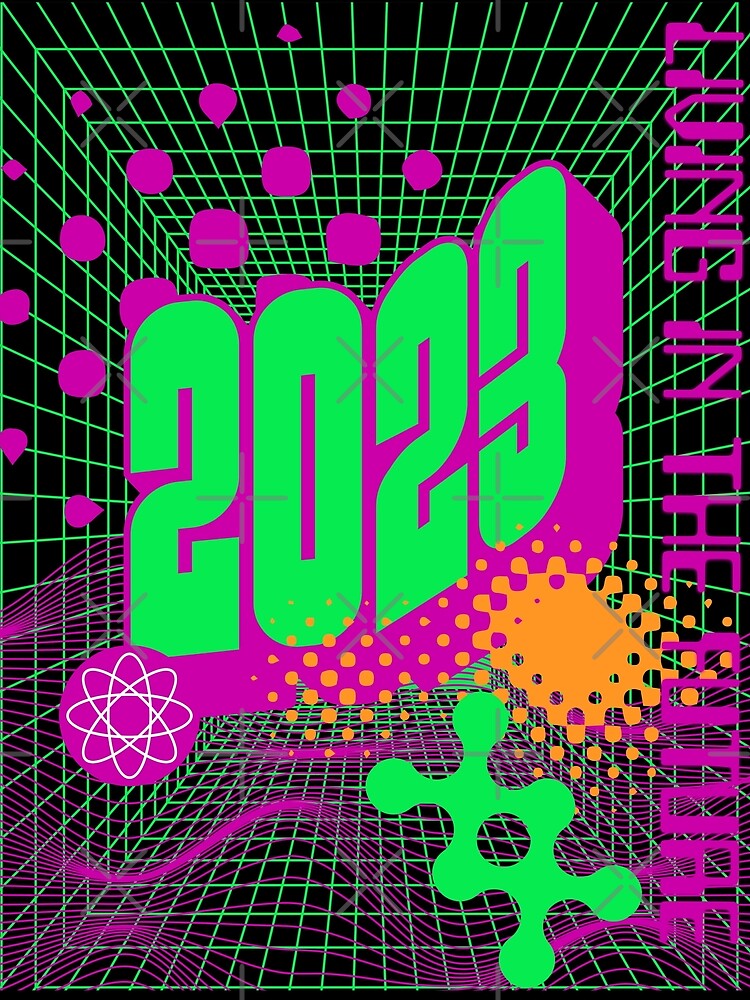 2023 - Living in the future - Y2K by mwebba2005 T-Shirts, Hoodie, Sweatshirt | BlankRebels.com (Image 2)