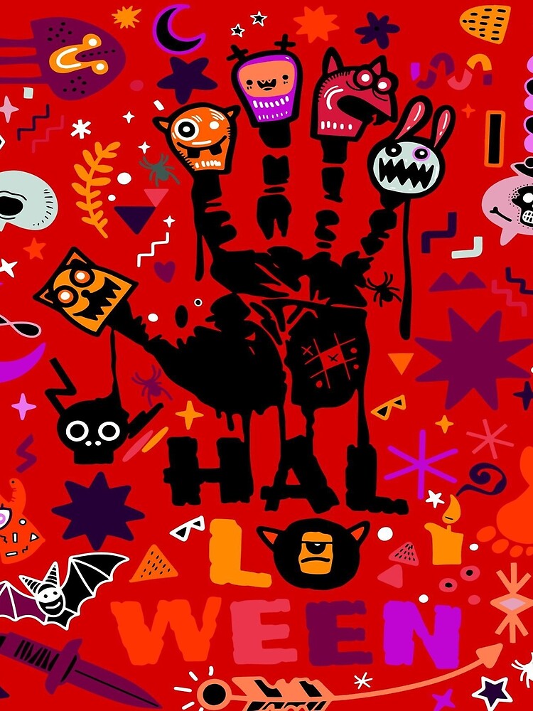 Doodle Halloween by FNDES1GN5 T-Shirts, Hoodie, Sweatshirt | BlankRebels.com (Image 2)