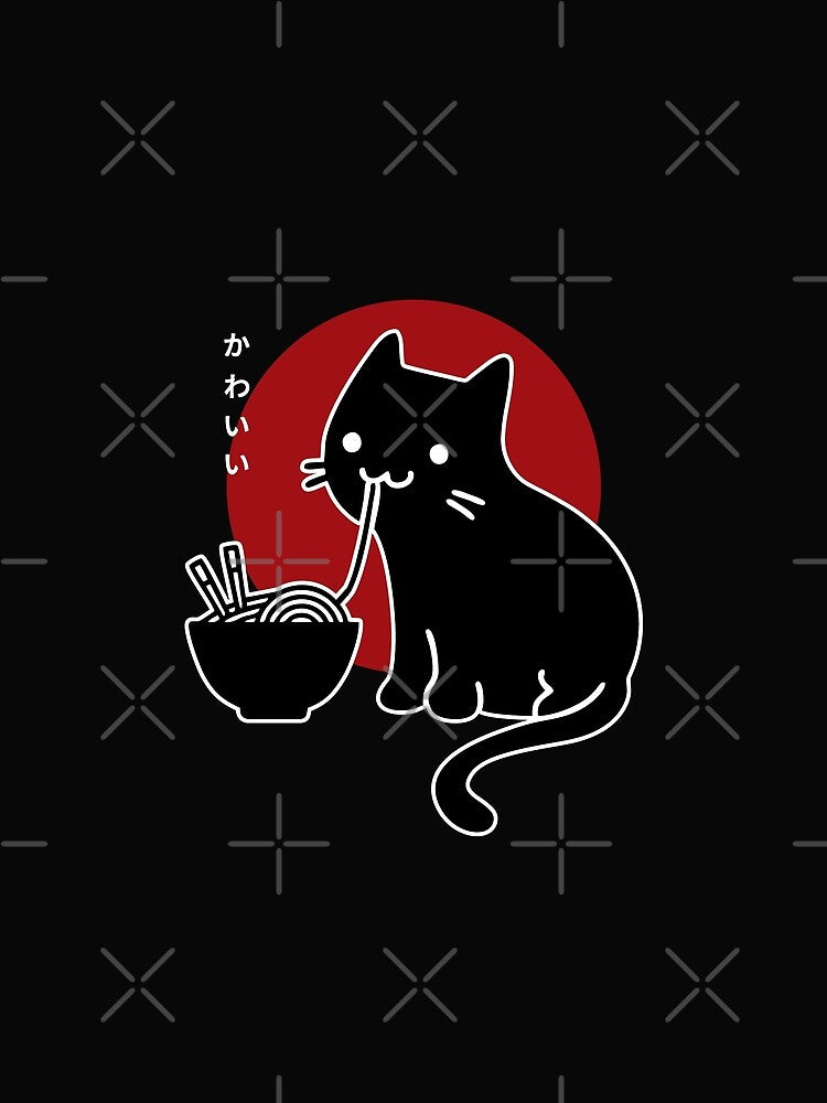 Kawaii Ramen Cat Japanese by Gresda