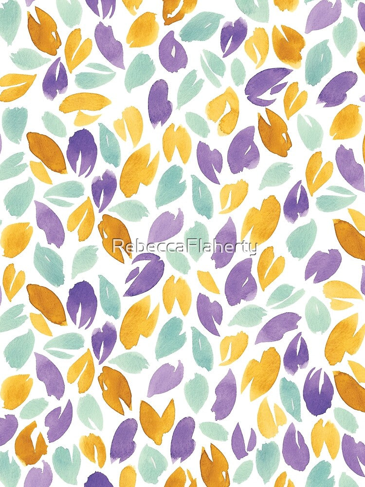 Watercolour Petals | Purple, Orange, Green by RebeccaFlaherty T-Shirts, Hoodie, Sweatshirt | BlankRebels.com (Image 2)