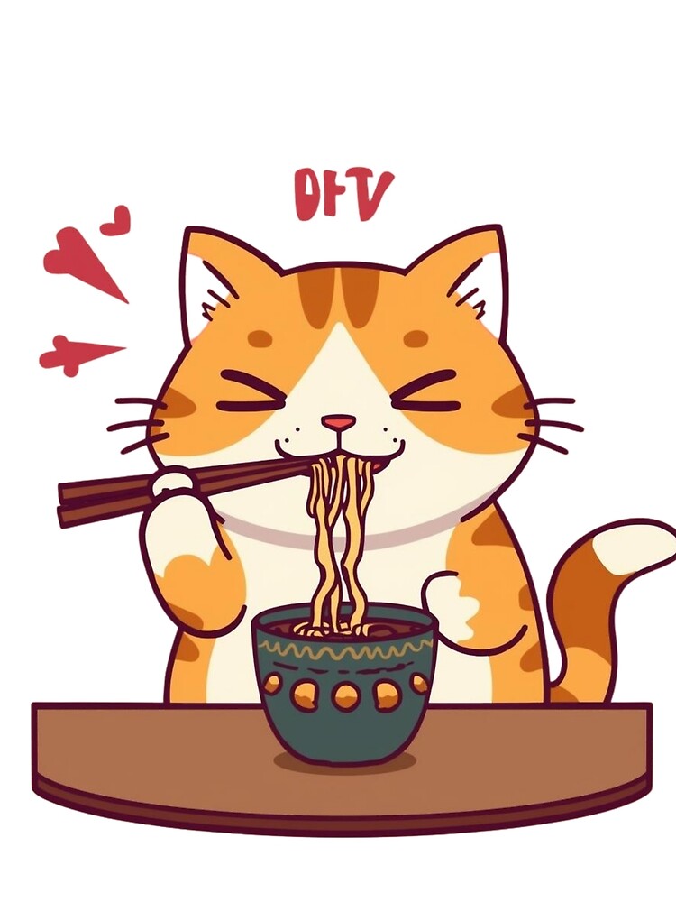 Cute cat eating Ramen by JosueShop101 T-Shirts, Hoodie, Sweatshirt | BlankRebels.com (Image 2)