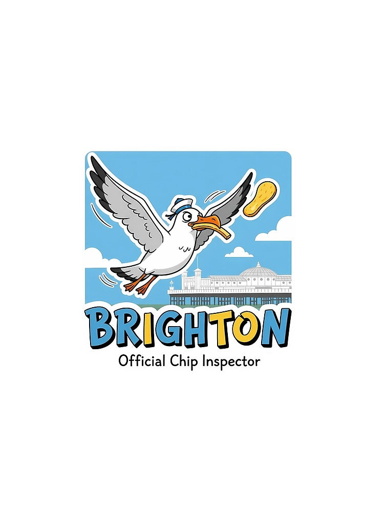 Official Chip Inspector - Funny UK Seaside Seagull Gift by Digital Dreams Arts T-Shirts, Hoodie, Sweatshirt (Image 2)