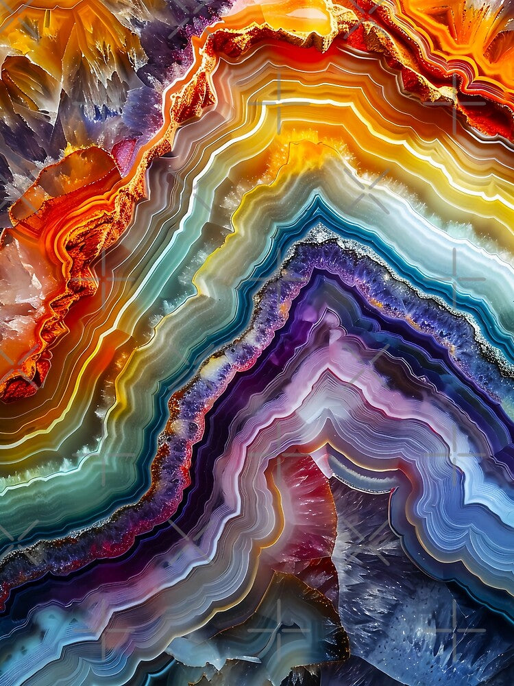 colorful agate stone by haroulita T-Shirts, Hoodie, Sweatshirt | BlankRebels.com (Image 2)