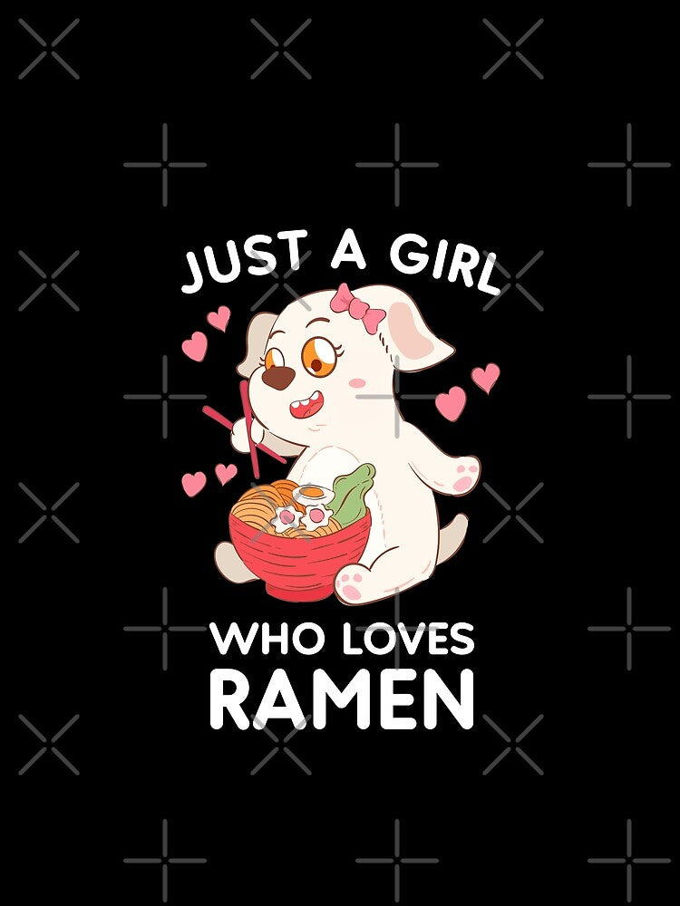 Just A Girl Who Loves Ramen by OnepixArt T-Shirts, Hoodie, Sweatshirt | BlankRebels.com (Image 2)