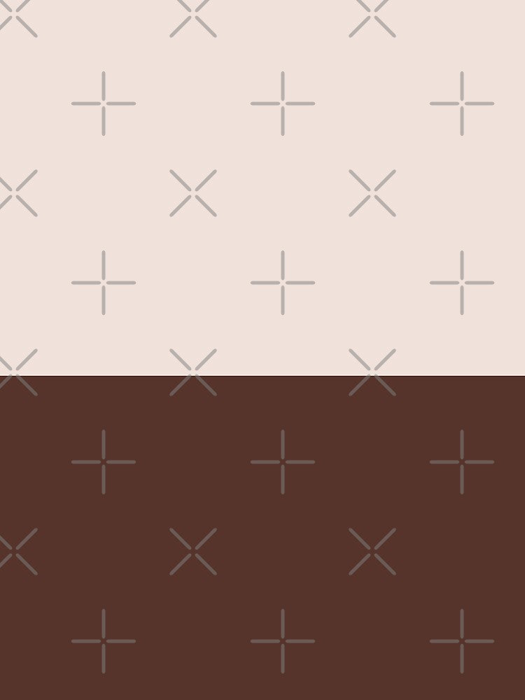 minimalist color block horizontal in brown and cream dark academia by neopop T-Shirts, Hoodie, Sweatshirt (Image 2)