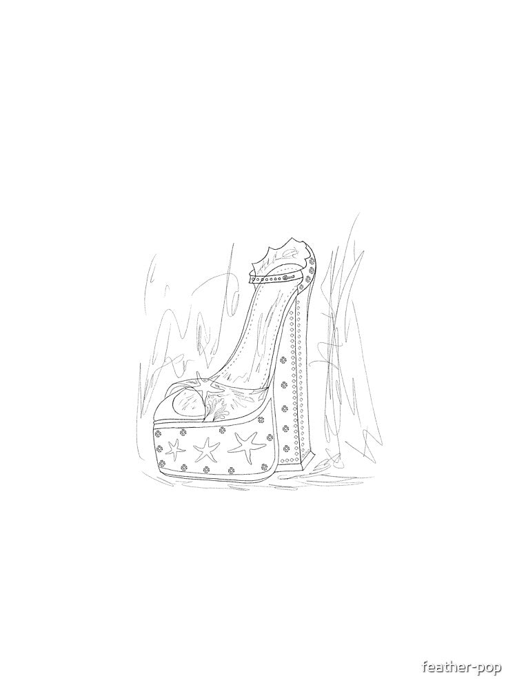 Beachy High Heel Sketch by feather-pop T-Shirts, Hoodie, Sweatshirt | BlankRebels.com (Image 2)