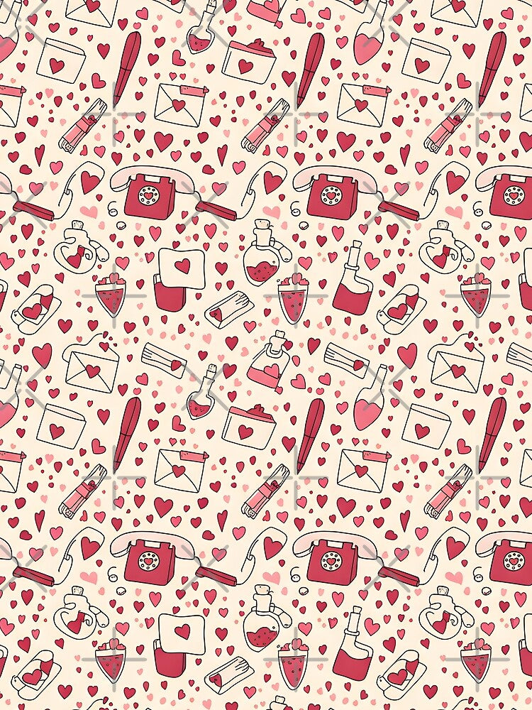 Love Doodles – Cute Romantic Hand Drawn Aesthetic Illustration by SimoCompany T-Shirts, Hoodie, Sweatshirt (Image 2)