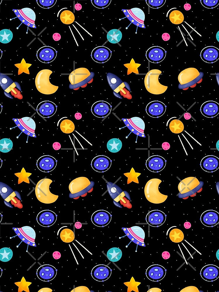 Dark Space Pattern | Space- by TrendyUniverse T-Shirts, Hoodie, Sweatshirt | BlankRebels.com (Image 2)