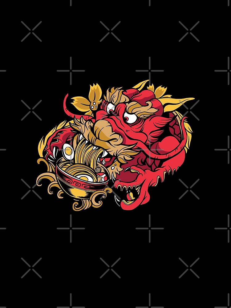 Dragon Eating Ramen by OnepixArt
