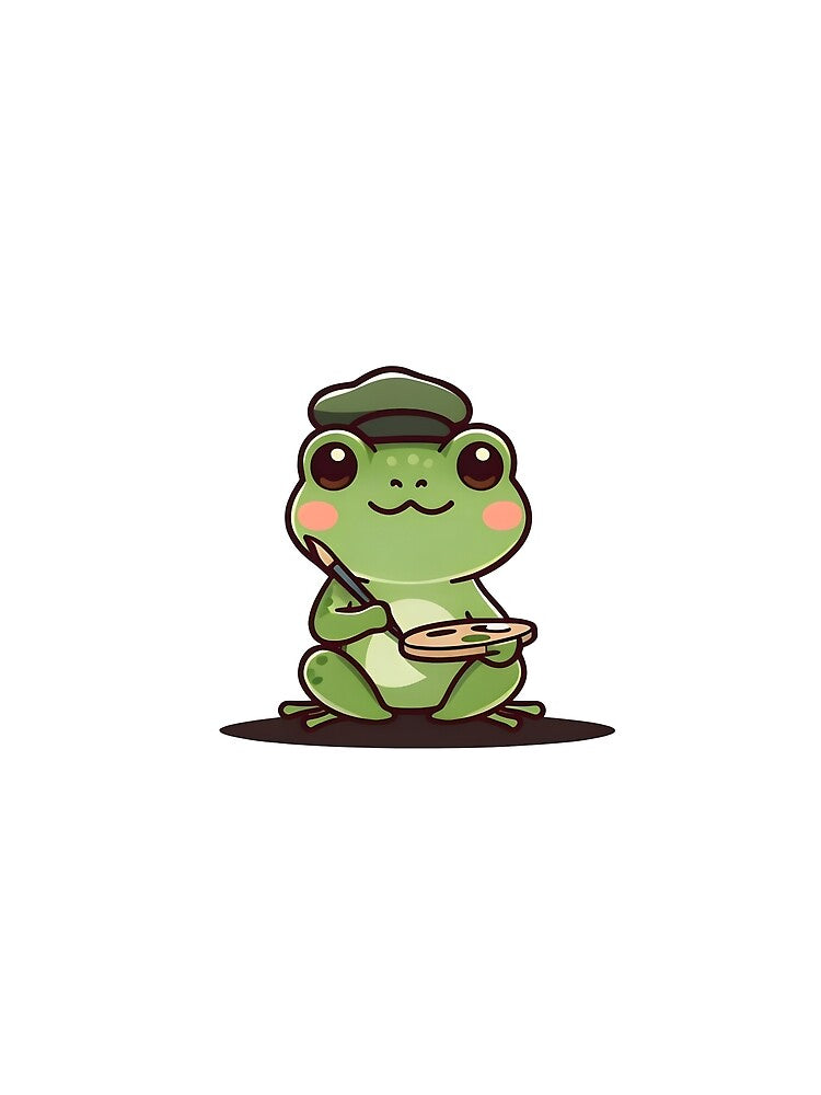 A Cute Artist Frog by DWorriBHappi T-Shirts, Hoodie, Sweatshirt | BlankRebels.com (Image 2)