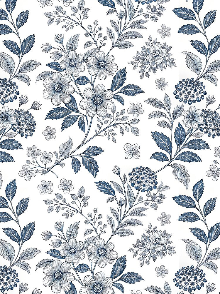 Floral Seamless Pattern Journal Birthday Gift for Women & Students, Floral Seamless Pattern Phone Case... (Image 2)