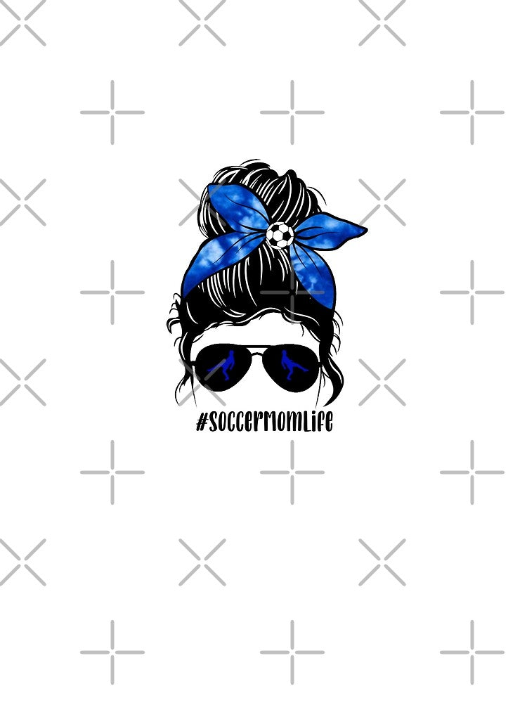 Soccer Mom Life Messy Bun by ItsaMomThingLLC T-Shirts, Hoodie, Sweatshirt | BlankRebels.com (Image 2)