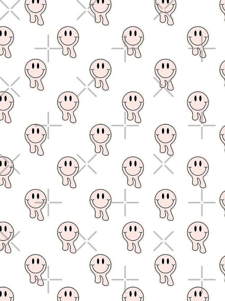 Groovy Smiling Skull Boho Halloween pattern by ElLocoMus