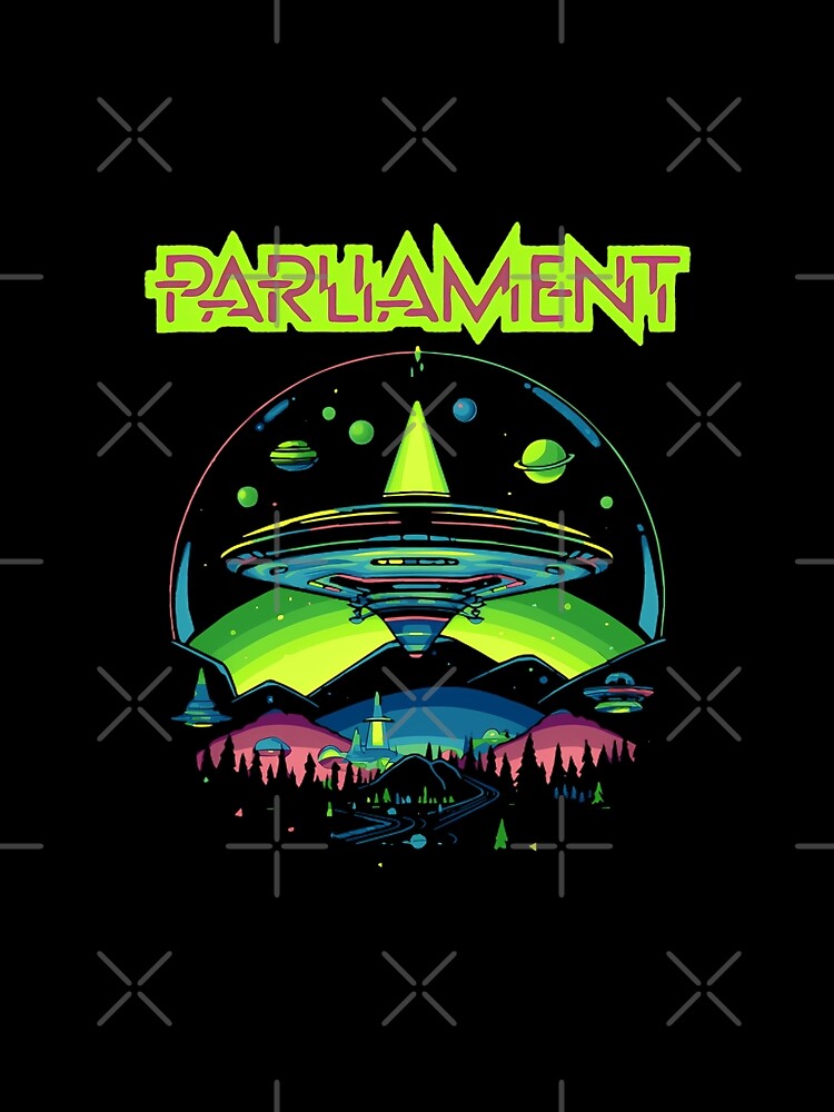 Parliament Funkadelics Retro Mothership U.F.O Rock Funk Throwback by AbbelSwords
