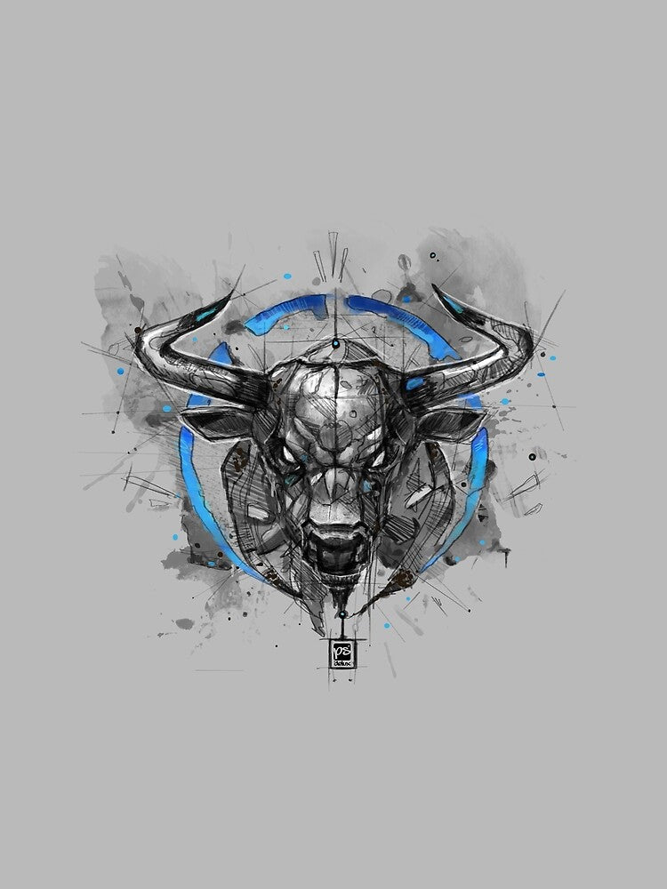 bull sketchy style drawing by psdelux T-Shirts, Hoodie, Sweatshirt | BlankRebels.com (Image 2)