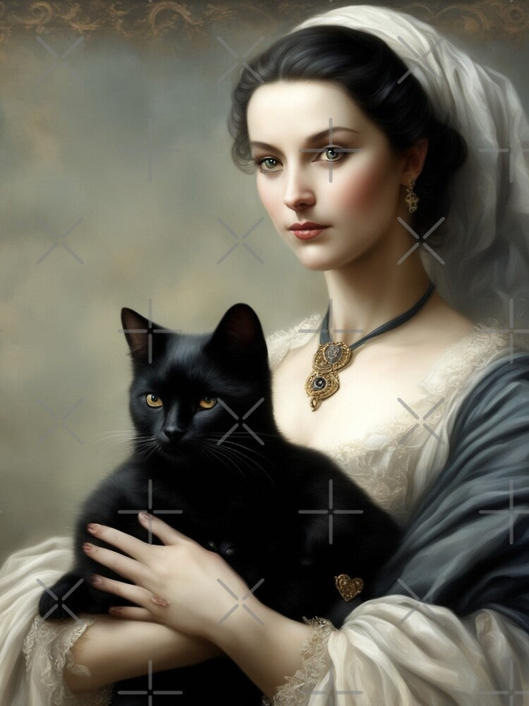 Elegant Cat Mom & Her Black Beauties by Yas_oma T-Shirts, Hoodie, Sweatshirt | BlankRebels.com (Image 2)