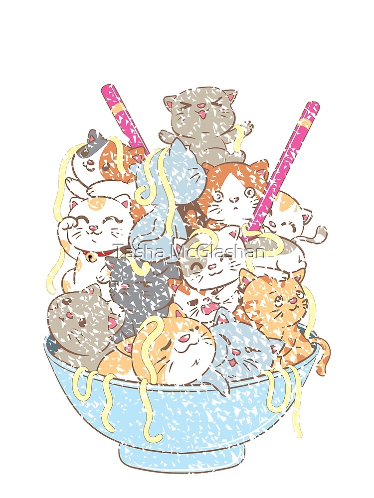 Ramen Cat | Funny Ramen | Ramen Life | Funny Ramen | Anime Cat by Tasha McGlashan T-Shirts, Hoodie, Sweatshirt (Image 2)