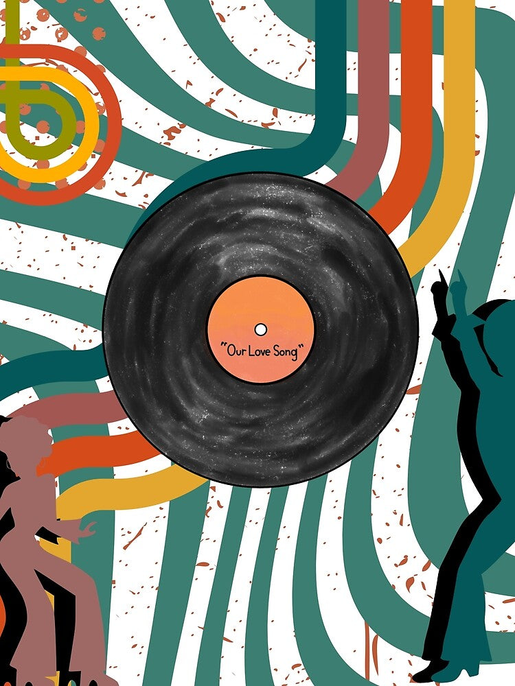 Retro vinyl record by Abelievingheart T-Shirts, Hoodie, Sweatshirt | BlankRebels.com (Image 2)