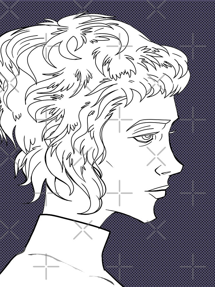 Linear drawing of a girl with curly hair profile by mudenk T-Shirts, Hoodie, Sweatshirt | BlankRebels.com (Image 2)
