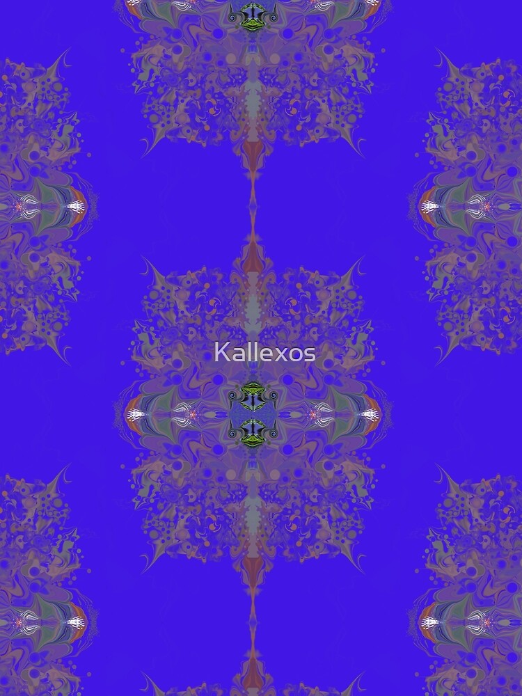 Kallexos-Design- It's Blue 4 - Hippie Fantasy Design with a slight holo effect by Kallexos T-Shirts, Hoodie,... (Image 2)