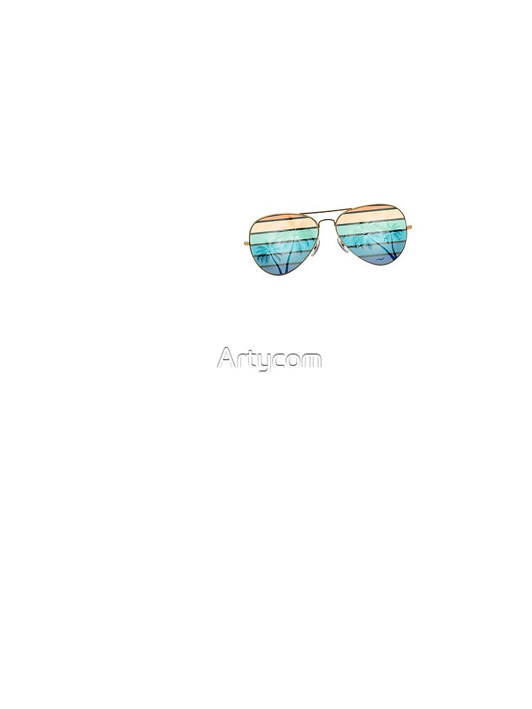 Retro Sunset Tropical Sunglasses Vintage Summer Vibes Beach by Artycom